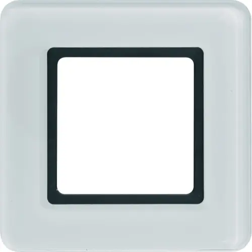 Berker 10116179 afdekraam 1-voudig Q7 glas verlicht wit