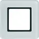 Berker 10116179 afdekraam 1-voudig Q7 glas verlicht wit