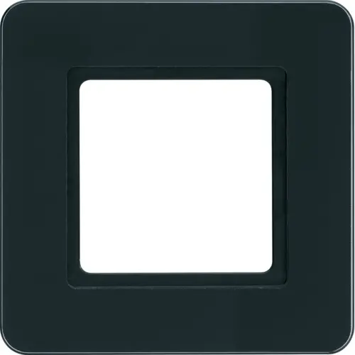 Berker 10116176 afdekraam 1-voudig Q7 glas verlicht zwart