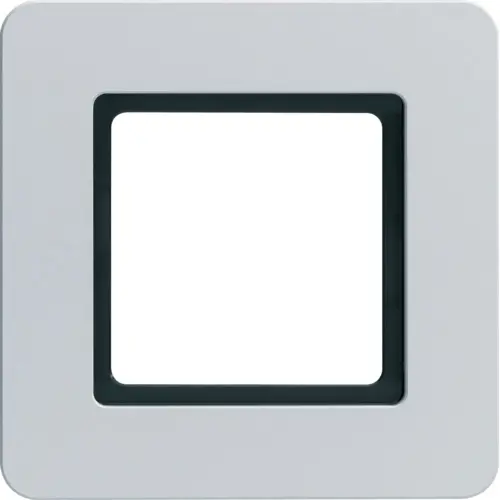 Berker 10116174 afdekraam 1-voudig Q7 verlicht aluminium