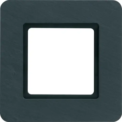 Berker 10116130 afdekraam 1-voudig Q7 verlicht leisteen
