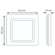 Berker 10116109 afdekraam 1-voudig Q7 verlicht wit