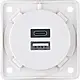 Berker 926202509 Integro Flow USB-oplaadcontactdoos 3A USB-A en USB-C wit mat