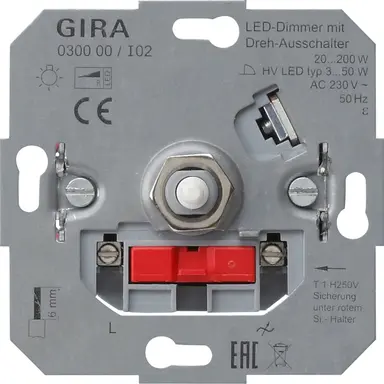 Gira 030000 draaidimmer 20-200 Watt