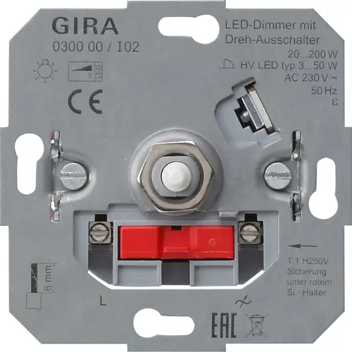 Gira 030000 draaidimmer 20-200 Watt