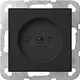 Gira 4480005 wandcontactdoos zonder randaarde Systeem 55 zwart mat