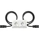 Gira 4931023 wandcontactdoos RA 2-voudig compleet wandgoot Type 10 stekerbaar Standaard 55 breed wit glans
