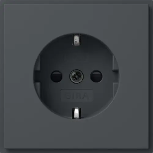 Gira 445367 wandcontactdoos randaarde met verhoogde aanraakbeveiliging TX44 antraciet