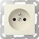 Gira 448501 wandcontactdoos penaarde Belgie verhoogde aanraakbeveiliging Systeem 55 creme glans