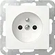 Gira 448527 wandcontactdoos penaarde Belgie verhoogde aanraakbeveiliging Systeem 55 wit mat
