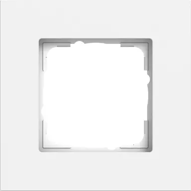 Gira 0211407 afdekraam 1-voudig Esprit aluminium wit mat