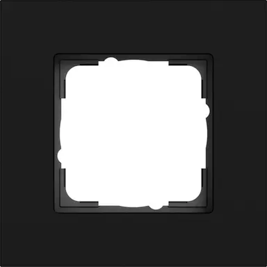 Gira 0211409 afdekraam 1-voudig Esprit aluminium zwart mat