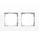 Gira 0212403 afdekraam 2-voudig Esprit aluminium wit glans