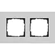 Gira 0212405 afdekraam 2-voudig Esprit aluminium grijs mat