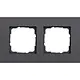 Gira 0212408 afdekraam 2-voudig Esprit aluminium antraciet mat