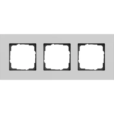 Gira 0213405 afdekraam 3-voudig Esprit aluminium grijs mat