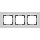 Gira 0213405 afdekraam 3-voudig Esprit aluminium grijs mat