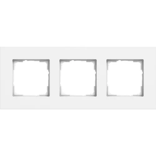 Gira 0213407 afdekraam 3-voudig Esprit aluminium wit mat