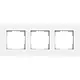 Gira 0213407 afdekraam 3-voudig Esprit aluminium wit mat