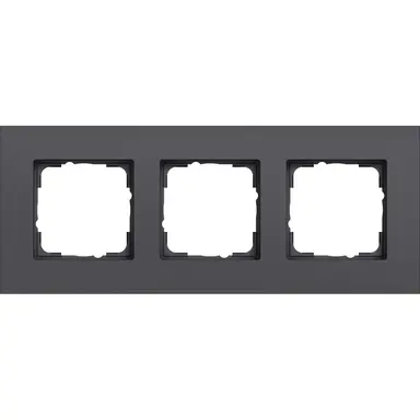 Gira 0213408 afdekraam 3-voudig Esprit aluminium antraciet mat