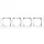 Gira 0214403 afdekraam 4-voudig Esprit aluminium wit glans