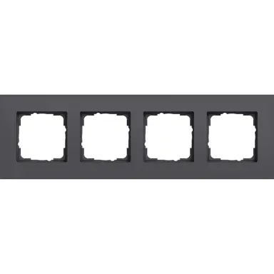 Gira 0214408 afdekraam 4-voudig Esprit aluminium antraciet mat