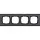 Gira 0214408 afdekraam 4-voudig Esprit aluminium antraciet mat