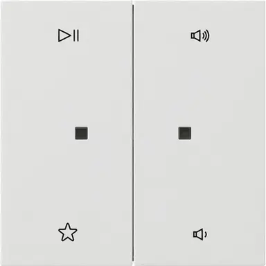 Gira 5384112 wip 2-voudig audiobesturing F100 wit glans