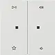 Gira 5384112 wip 2-voudig audiobesturing F100 wit glans
