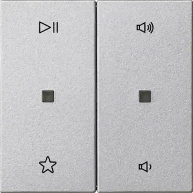 Gira 538426 wip 2-voudig audiobesturing System 55 aluminium mat