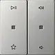 Gira 5384600 wip 2-voudig audiobesturing System 55 edelstaal