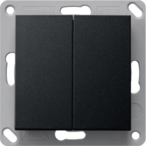 Gira 5178005 RF wandzender 2-voudig voor KNX Systeem 55 zwart mat