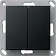 Gira 5178005 RF wandzender 2-voudig voor KNX Systeem 55 zwart mat