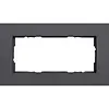 Gira 1002408 afdekraam 2-voudig zonder middenstijl Esprit aluminium antraciet mat