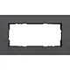Gira 1002408 afdekraam 2-voudig zonder middenstijl Esprit aluminium antraciet mat