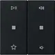 Gira 5384005 wip 2-voudig audiobesturing System 55 zwart mat
