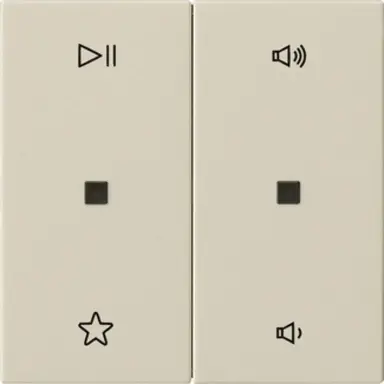 Gira 538401 wip 2-voudig audiobesturing System 55 creme glans