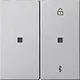 Gira 538126 Bluetooth bedieningselement Systeem 3000 Systeem 55 aluminium mat