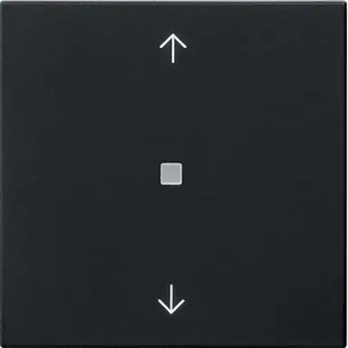 Gira 5382005 Bluetooth jaloezie/tastdimmerknop met pijlen Systeem 3000 Systeem 55 zwart mat