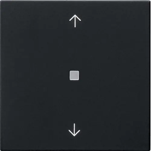 Gira 5382005 Bluetooth jaloezie/tastdimmerknop met pijlen Systeem 3000 Systeem 55 zwart mat