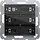 Gira 501300 Tastsensor 4.55 Standard 3-voudig voor Gira One en KNX met inbedrijfstellingswip