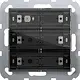 Gira 504300 Tastsensor 4.55 Komfort 3-voudig voor Gira One en KNX met inbedrijfstellingswip