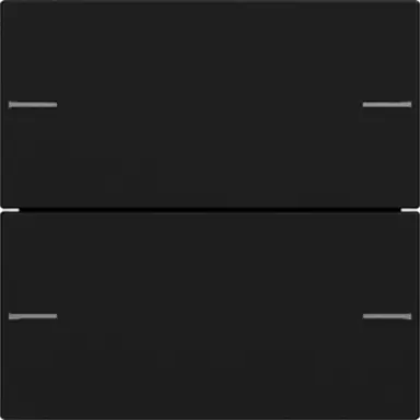 Gira 5752005 wippenset 2-voudig Tastsensor 4.55 zwart mat