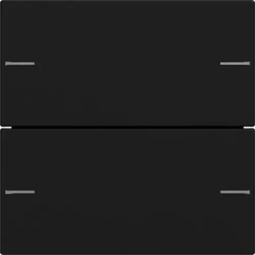 Gira 5752005 wippenset 2-voudig Tastsensor 4.55 zwart mat