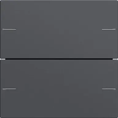 Gira 575228 wippenset 2-voudig Tastsensor 4.55 antraciet mat