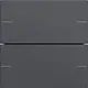 Gira 575228 wippenset 2-voudig voor KNX tastsensor 4 System 55