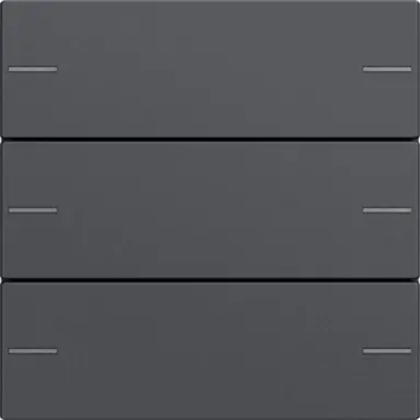 Gira 575328 wippenset 3-voudig Tastsensor 4.55 aluminium mat