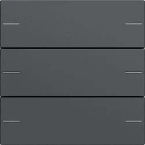 Gira 575328 wippenset 3-voudig Tastsensor 4.55 aluminium mat