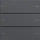 Gira 575328 wippenset 3-voudig voor KNX tastsensor 4 System 55