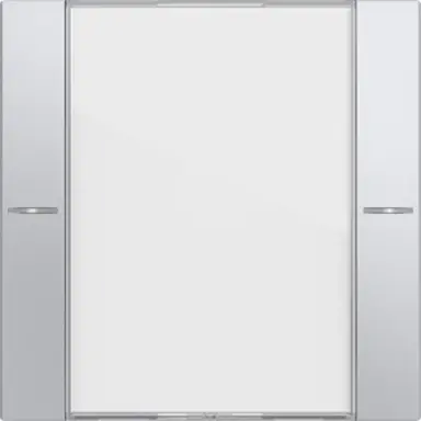 Gira 577126 wippenset 1-voudig tekstkader Tastsensor 4.55 aluminium mat